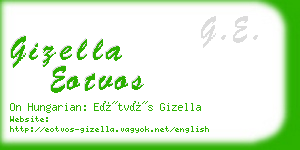 gizella eotvos business card